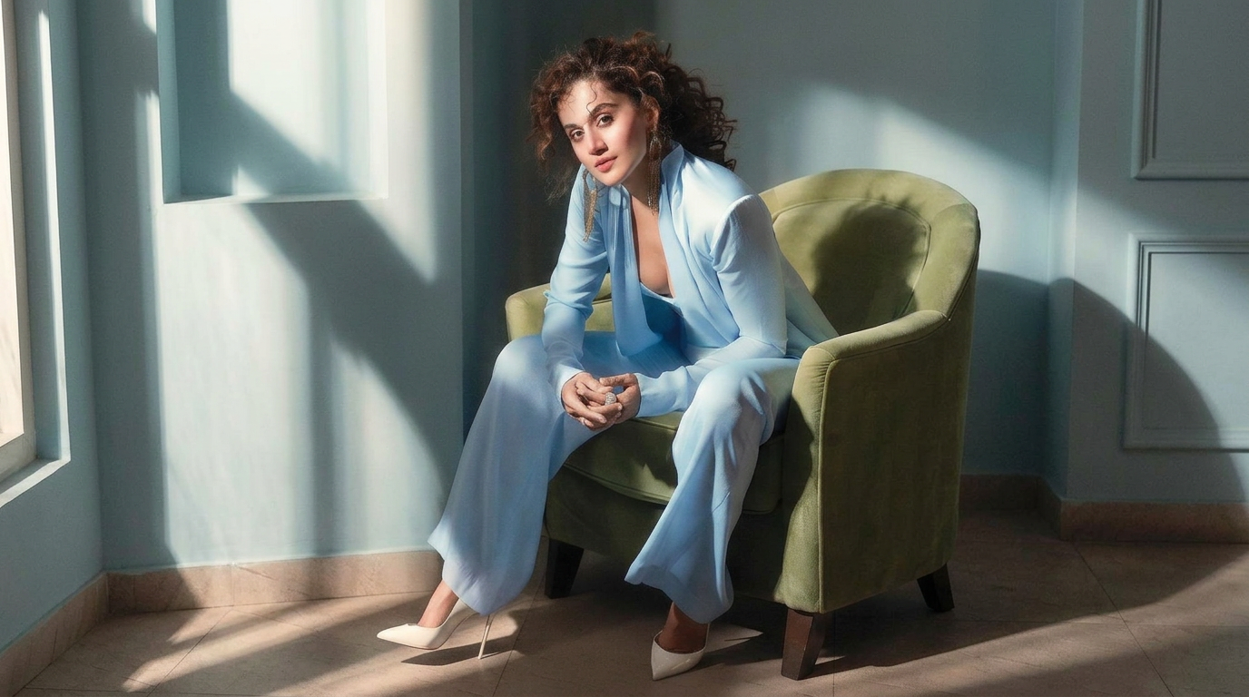 Taapsee Pannu portrait illustrating Badla