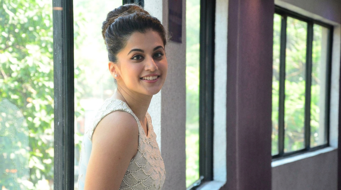 Taapsee Pannu portrait illustrating Thappad